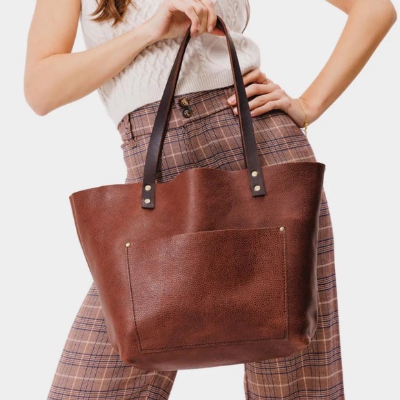 Portland Leather Handbags - Portland Leather Leather Tote Bag